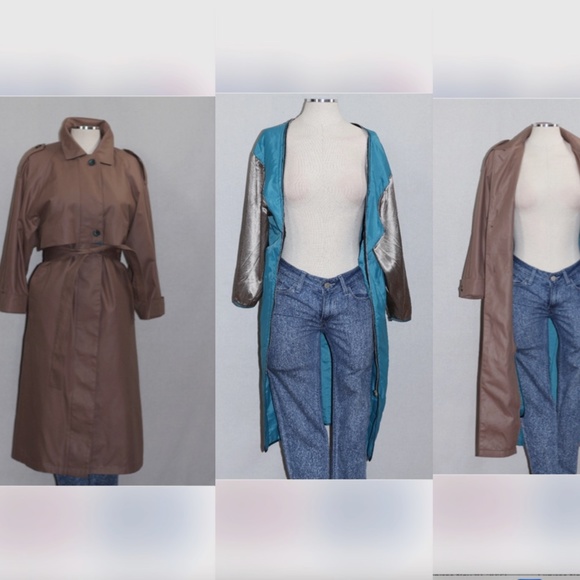 London Fog Double Breasted Trench Coat & Vest - Picture 13 of 16